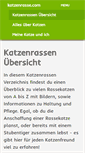 Mobile Screenshot of katzenrasse.com